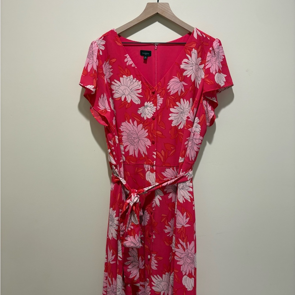 Talbots Plus Button Front Dress - Picture 4 of 7